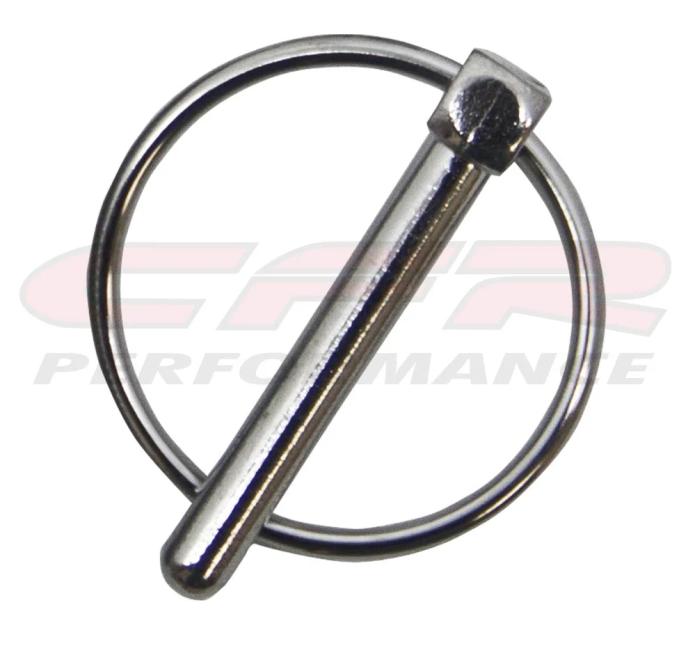 CFR Performance Steel 1/4" Flip Over Hood Pin - Chrome HZ-4055
