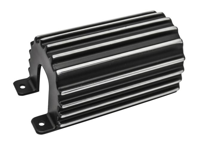 CFR Performance Aluminum Finned Canister Round Ignition Coil Cover - Black HZ-2045-PBK