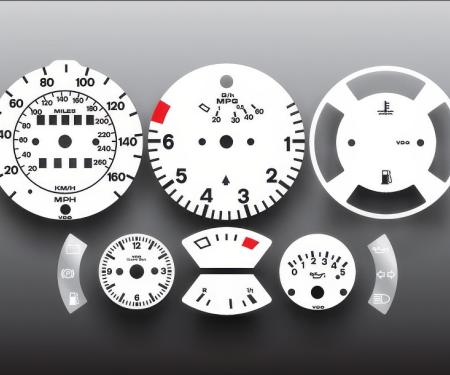 Whitegauges 1982-1985.5 Porsche 944 White Face Gauges 8285P9-2167