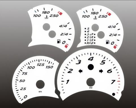 Whitegauges 1997-2000 Porsche Boxster White Face Gauges 9700PB-1584