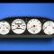 Whitegauges 1986-1991 Porsche 944 300 KMH METRIC KPH White Face Gauges 8691P9-2343