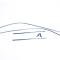 Redline Restomotive® 1967-1969 Camaro / Firebird Roof Drip Rail Molding Set