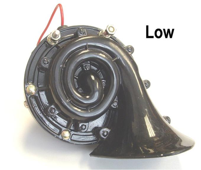 Ford Thunderbird Horn, Low Pitch, Seashell Type, Replacement, 1958-64
