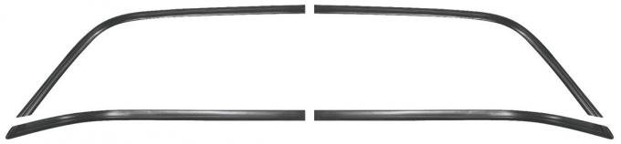 RestoParts Molding Set, Rear Window Reveal, 1978-87 El Camino, Black 96352C