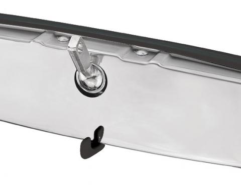 RestoParts Mirror, Inside 1968-72 GM "A" Body/Eldo/1969-70 Bonn/Cat/1967-70 Riv/1967-70 Cad, Black Surround PZ00439BK