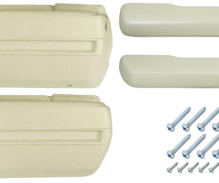 RestoParts Armrest Base/Pad Kit, Front, 1968-72 A-Body, Pearl AK16PL