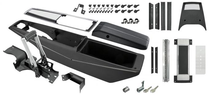 RestoParts Console, KIT, 1971-72 Chevelle/El Camino, Turbo Hydramatic, w/Shifter, Unassembled S6872MUNAS