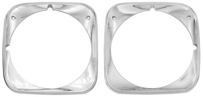 RestoParts Headlamp Bezels, 1971 Chevelle/El Camino HLB7101