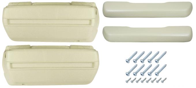 RestoParts Armrest Base/Pad Kit, Front, 1968-72 A-Body, Pearl AK16PL