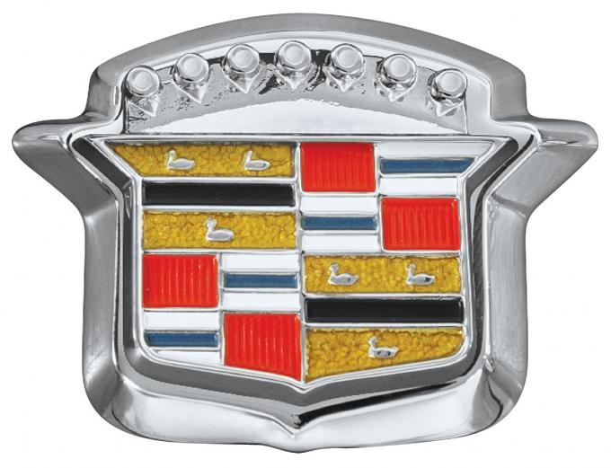 RestoParts Emblem, Trunk Lock Crest, Complete, 1964-68 Cadillac CE08669