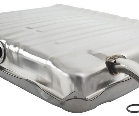RestoParts Fuel Tank, 20-Gallon, 1964-67 El Camino/Wagon, w/Side Vent, w/Side Neck, Stainless Steel CH28912SS