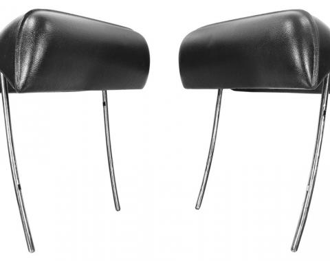 RestoParts Headrest, 1969 GM A Body, Bucket, Black CH20007