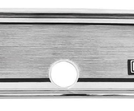 RestoParts Glove Box Fascia, 1967 Super Sport, Chrome CH29099