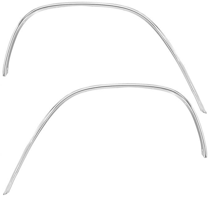 RestoParts Molding, Wheel Opening, 1965 Chevelle/El Camino, Front, Pair NCH65F-PR