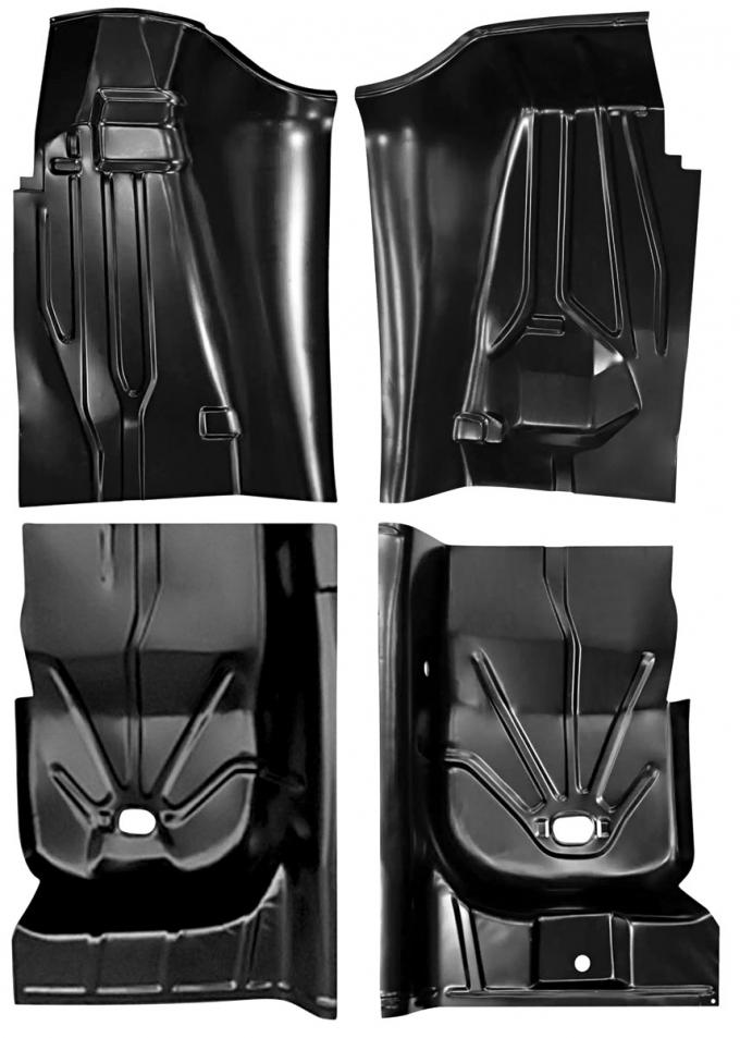 RestoParts Floor Pan Patch, 1978-88 G-Body, 4-Pc Set L241501-ST