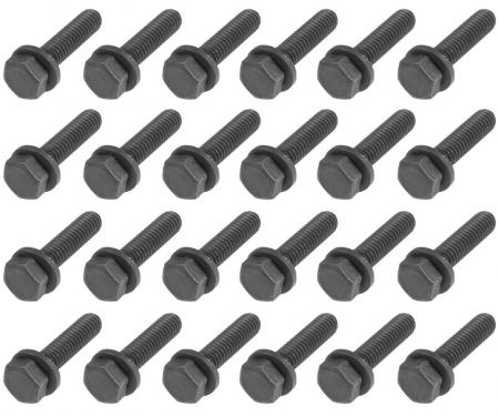 RestoParts Hinge Bolt, 1968-72 GM A Body/Bonn/Cat/GP, Hinge To Door, Set PP00291-ST