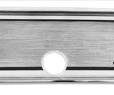 RestoParts Glove Box Fascia, 1967 Malibu/El Camino, Chrome GBC1800