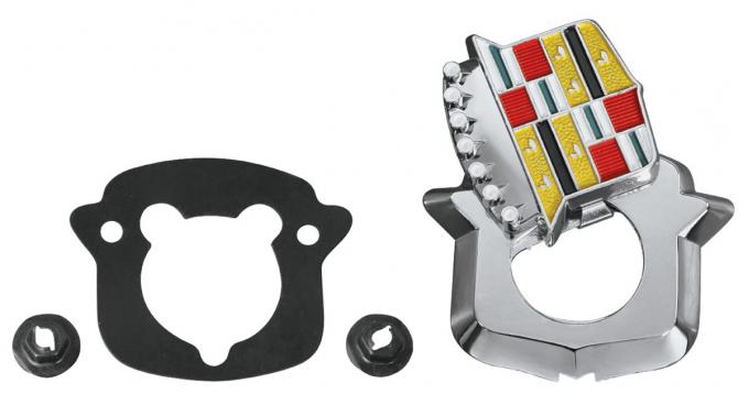 RestoParts Emblem, Trunk Lock Crest, 1971-76 Cadillac Eldorado/Fleetwood CE08697