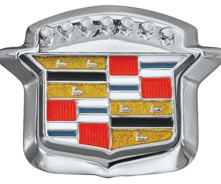 RestoParts Emblem, Trunk Lock Crest, Complete, 1964-68 Cadillac CE08669