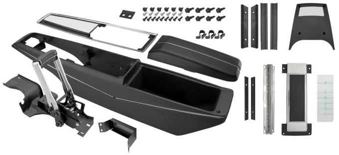 RestoParts Console, KIT, 1969 Chevelle/El Camino, Turbo Hydramatic, w/Shifter, Unassembled S6872KUNAS