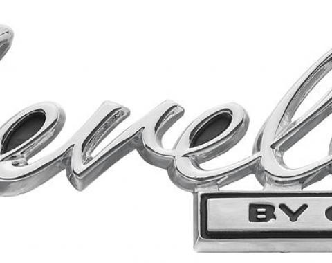 RestoParts Emblem, 1969 Trunk Lid "Chevelle by Chevrolet" Chevelle PZ00074