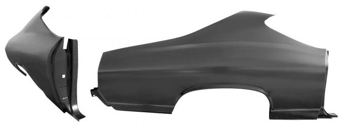 RestoParts Quarter Panel, 68 Chevelle, Coupe, Complete, Right Hand CH26033-RH