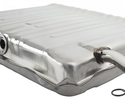 RestoParts Fuel Tank, 20-Gallon, 1964-67 El Camino/Wagon, w/Side Vent, w/Side Neck, Stainless Steel CH28912SS