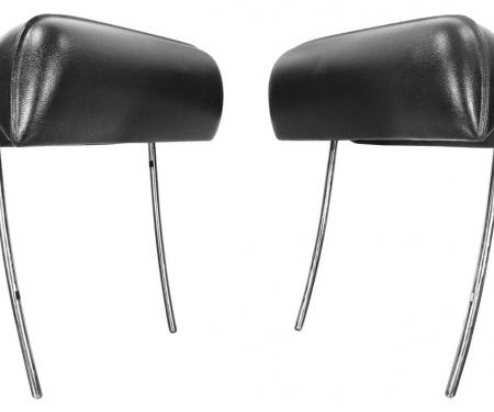 RestoParts Headrest, 1969 GM A Body, Bucket, Black CH20007