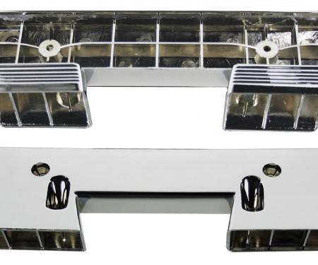 RestoParts Armrest Base, Front, 1960-67 GM, Chrome DP00029