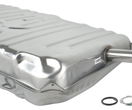 RestoParts Fuel Tank, 17-Gallon, 1968-72 El Camino, w/o Vents, w/Neck, Stainless Steel CH28909SS