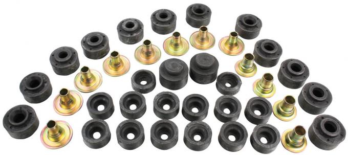 RestoParts Bushing Kit, Body, 1973-77 GM A Body, 28 Bushings G240628