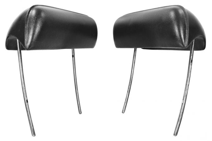 RestoParts Headrest, 1969 GM A Body, Bucket, Black CH20007