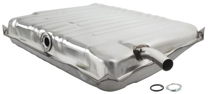 RestoParts Fuel Tank, 20-Gallon, 1964-67 El Camino/Wagon, w/Side Vent, w/Side Neck, Stainless Steel CH28912SS