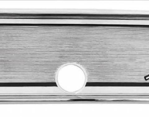 RestoParts Glove Box Fascia, 1967 Malibu/El Camino, Chrome GBC1800