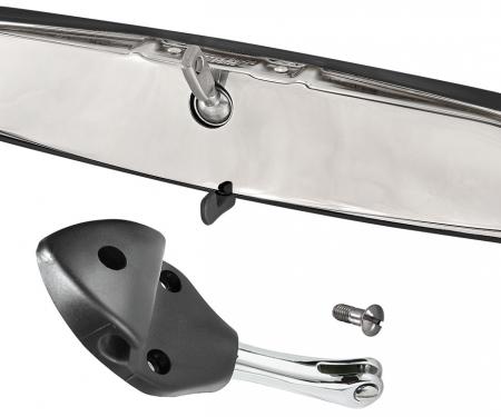 RestoParts Mirror Kit, 1967 A-Body, Coupe, 10-1/8" Day & Night w/Lever, Black Surround CH33185BK