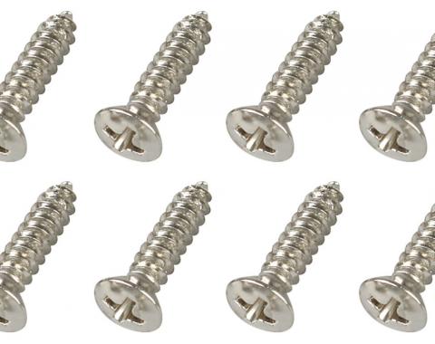 RestoParts Screw, 63-88 GM, Door Step Plate, 8pc Kit C21027