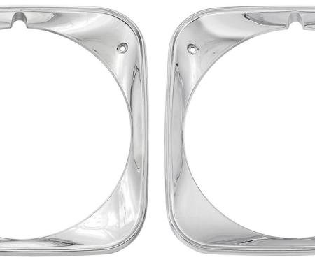 RestoParts Headlamp Bezels, 1971 Chevelle/El Camino HLB7101