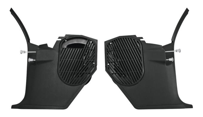 RestoParts Kick Panels, 1968-72 A-Body, w/o AC, w/Vent Pull Handles CH26235