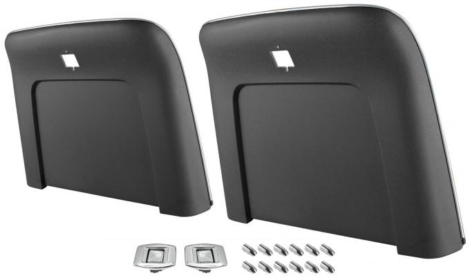 RestoParts Seatback, 1969-72 GM A Body, Bucket, Kit, Black C982BK