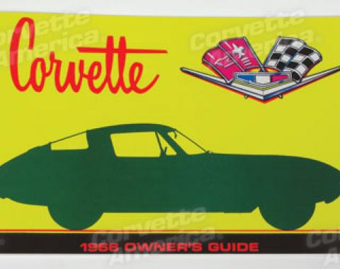 Corvette Owners Manual, 1966