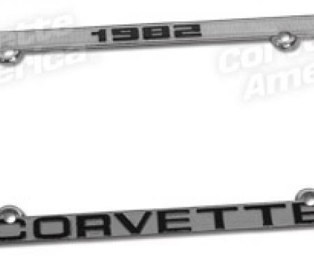 Corvette License Plate Frame, with Car Year, 1968-1982