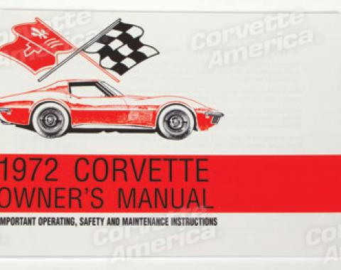 Corvette Owners Manual, 1972