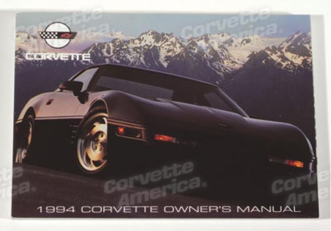 Corvette Owners Manual, 1994, NQP