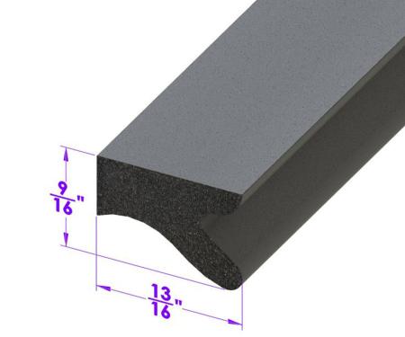 Metro Moulded Parts Trunk Seal. Sponge Rubber. Sold by the Foot. LP 64-A