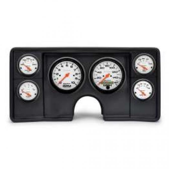 El Camino Instrument Cluster Panel, Black Finish, With Phantom Gauges, 1982-1987