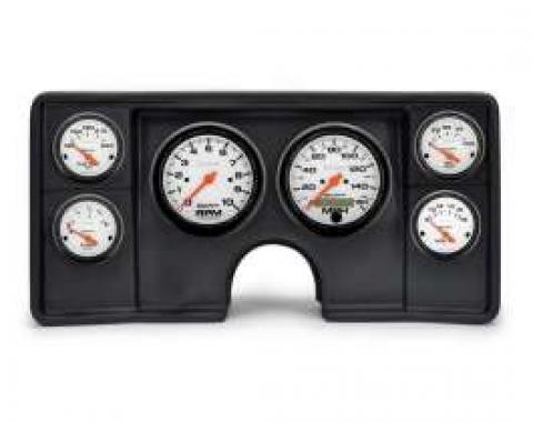 El Camino Instrument Cluster Panel, Black Finish, With Phantom Gauges, 1982-1987