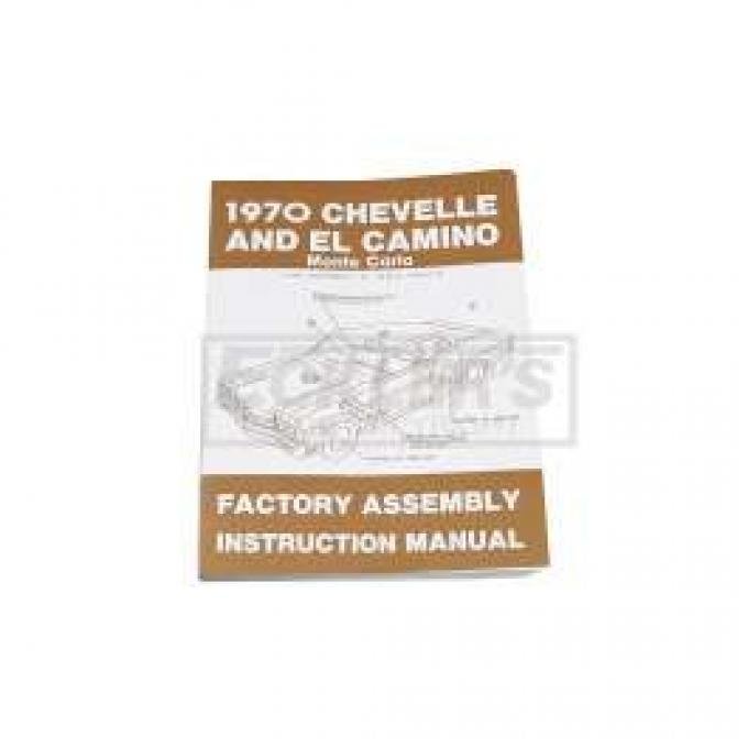 El Camino Factory Assembly Manual, 1970
