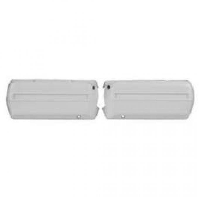 El Camino Arm Rest Bases, White, 1968-1972