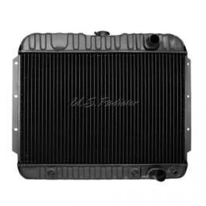 El Camino Radiator, Small Block, 4-Row, For Cars With Automatic Transmission & Air Conditioning, Desert Cooler, U.S. Radiator, 1959-1960