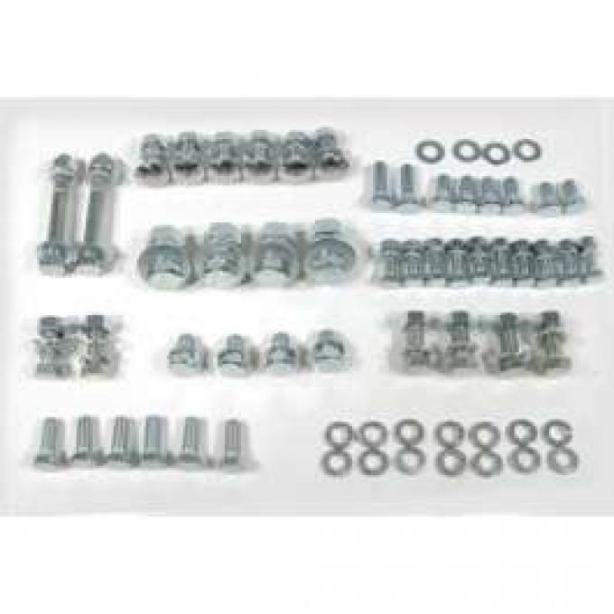 El Camino Bumper Bolt Kits Front, Complete Mounting Kit, 136 Pieces, 1959